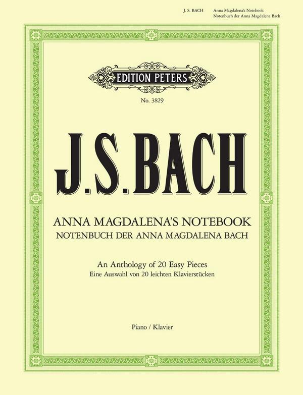 Leichte Stücke aus dem Notenbuch der Anna Magdalena, Bach für Klavier