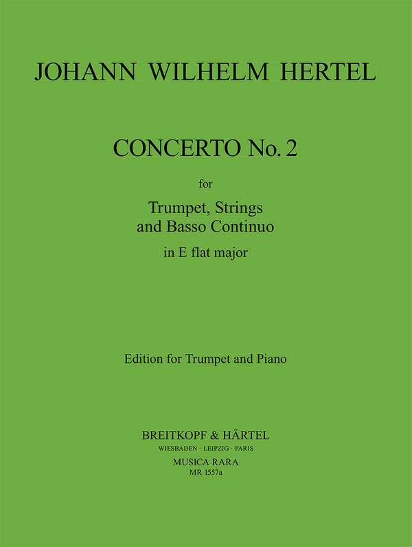 Concerto no.2 e flat major  for trumpet and strings  trumpet and piano reduction