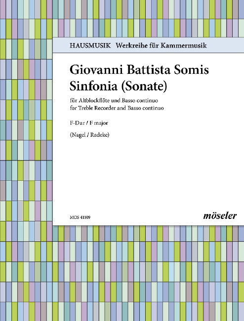 Sinfonia F-Dur  für Altblockflöte und Klavier  