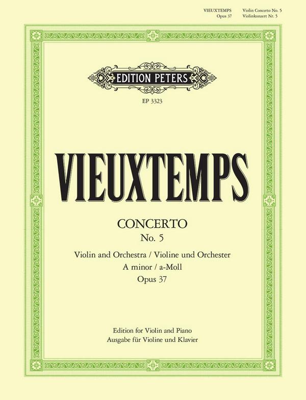 Konzert a-Moll Nr.5 op.37 für Violine und Orchester  für Violine und Klavier  