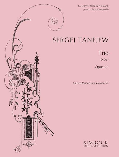 Trio D-Dur op.22  für Klavier, Violine und Violoncello  