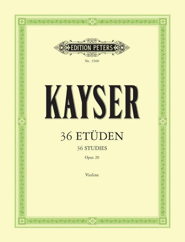 36 Etüden op.20  für Violine  
