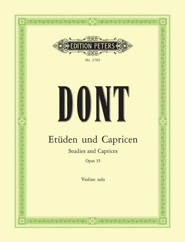24 Etüden und Capricen op.35  für Violine  