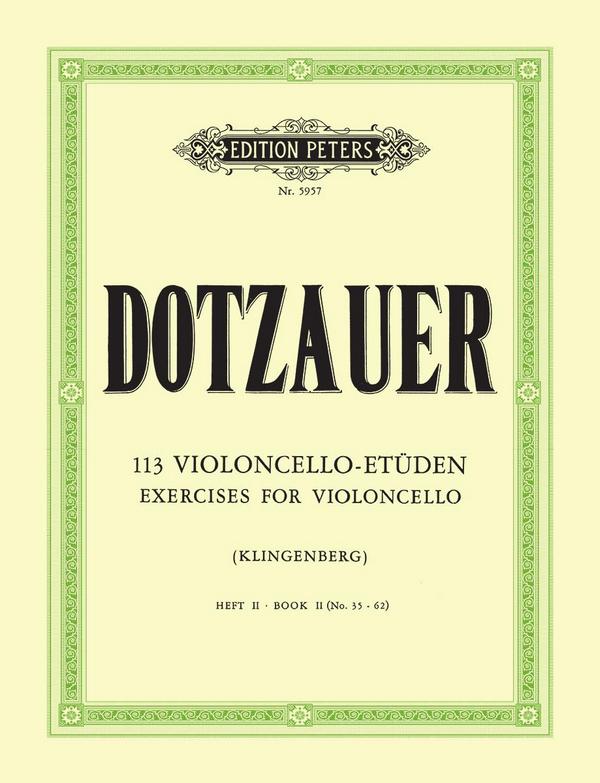 113 Etüden Band 2 (Nr.35-62)  für Violoncello  