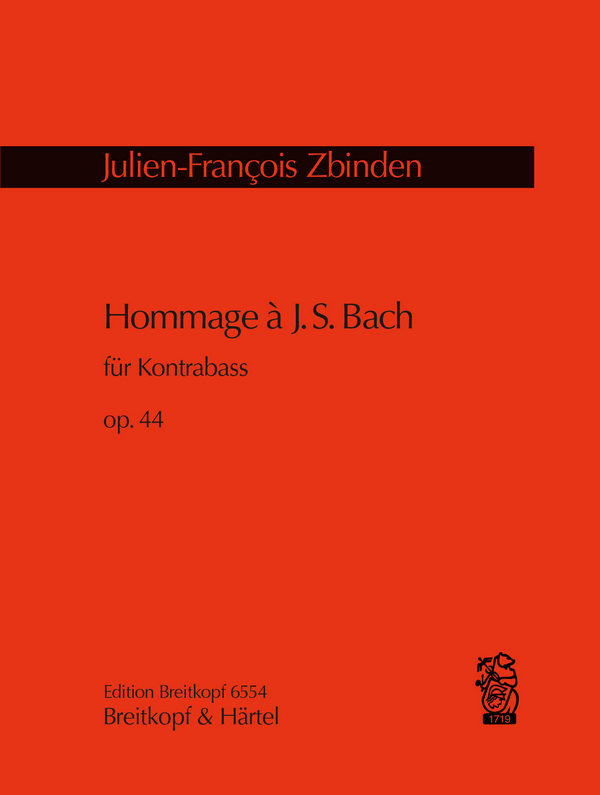 Hommage à J.S. Bach op.44  für Kontrabass  