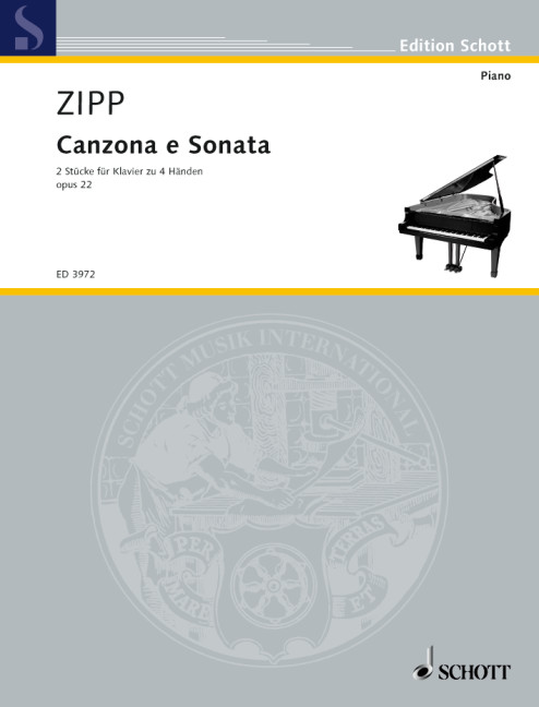 Canzona e sonata op.22  für Klavier zu 4 Händen  