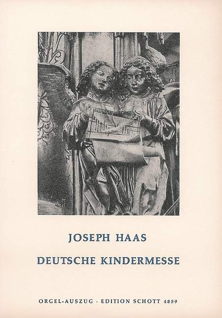 Deutsche Kindermesse op. 108  für Kinderchor und Orgel  Partitur (dt)