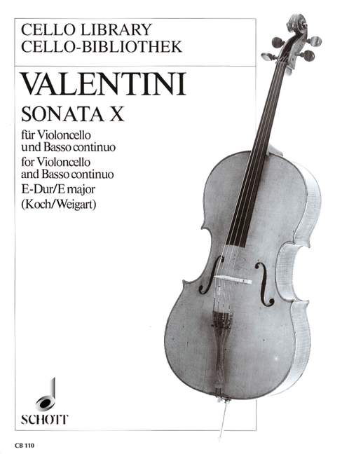 Sonata X E-Dur  für Violoncello und Basso continuo  