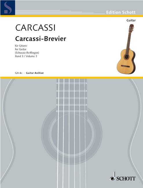 Carcassi-Brevier Band 3 - ausgewählte Werke  für Gitarre  