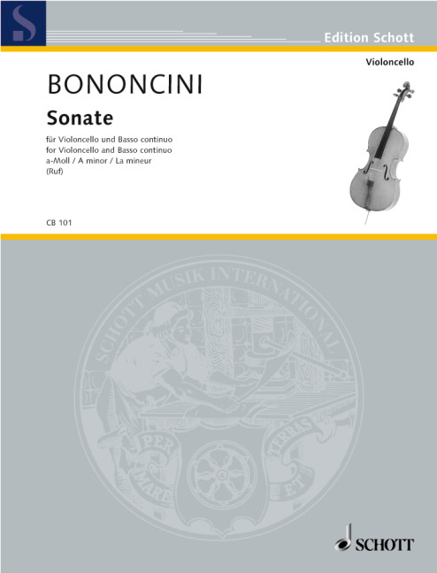 Sonate a-Moll  für Violoncello und Basso continuo (Cembalo, Klavier), Violoncello (Vi  