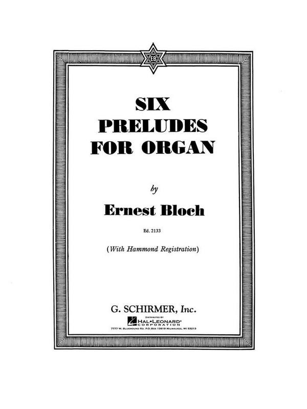 6 preludes  for organ  