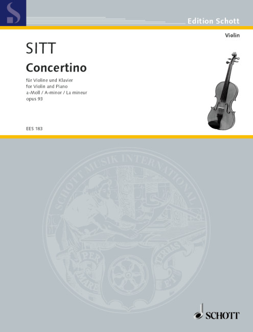Concertino a-Moll op.93  für Violine und Klavier (1. Lage)  