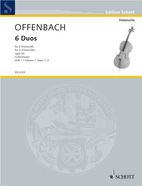 6 Duos op.50 Band 1 (Nr.1-3)  für 2 Violoncelli  Stimmen