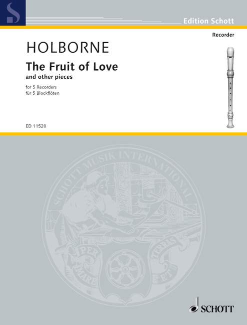 The Fruit of Love and 4 other Quintets  for 5 recorders (SAATB)  score