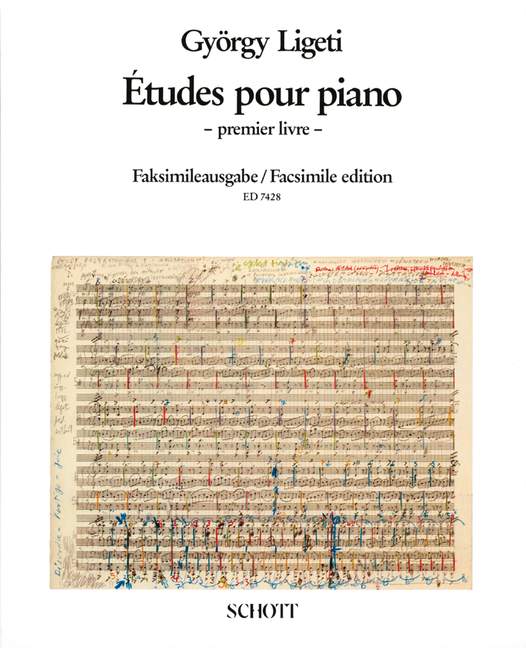Études pour piano Vol. 1  für Klavier  Faksimile der vorläufigen Fassung