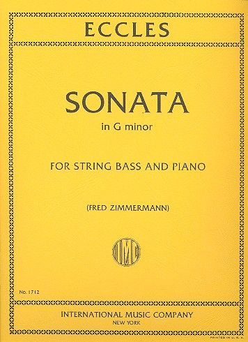 Sonata g minor  for double bass and piano  