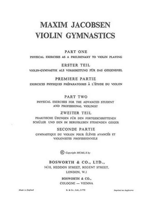 Violin-Gymnastik Praktische  Übungen für den Fortgeschrittenen  