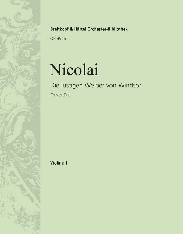 Die lustigen Weiber von Windsor - Ouvertüre  für Orchester  Violine 1