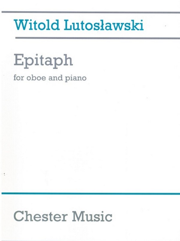 Epitaph  für Oboe und Klavier  