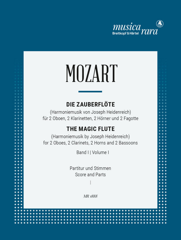 Die Zauberflöte Band 1  für 2 Oboen, 2 Klarinetten, 2 Fagotte und 2 Hörner  Partitur und Stimmen