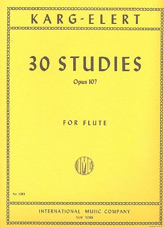 30 Studies op.107  for flute solo  