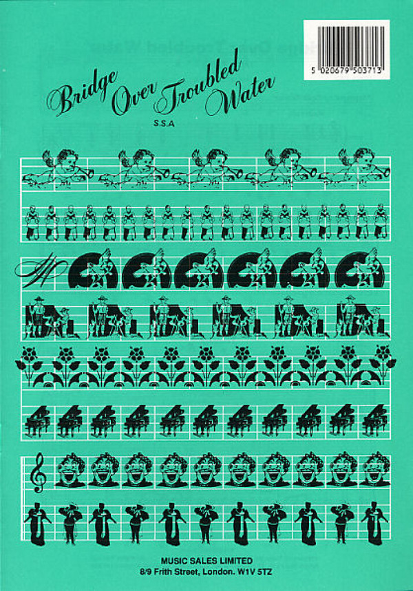 Bridge over troubled Water  for female chorus (SSA) and piano  score