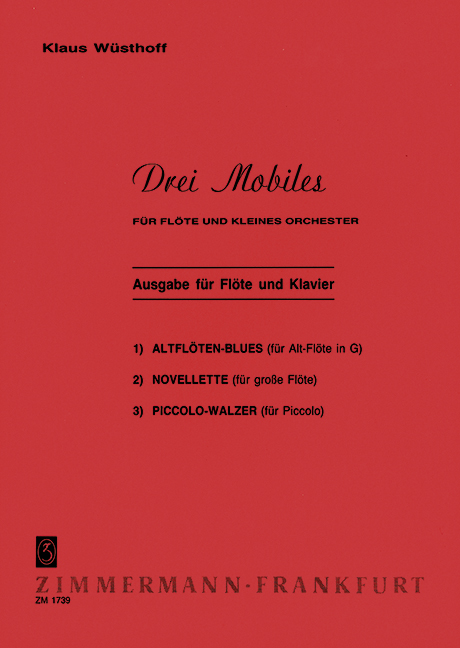 3 Mobiles  für Flöte und kleines Orchester  Klavierauszug
