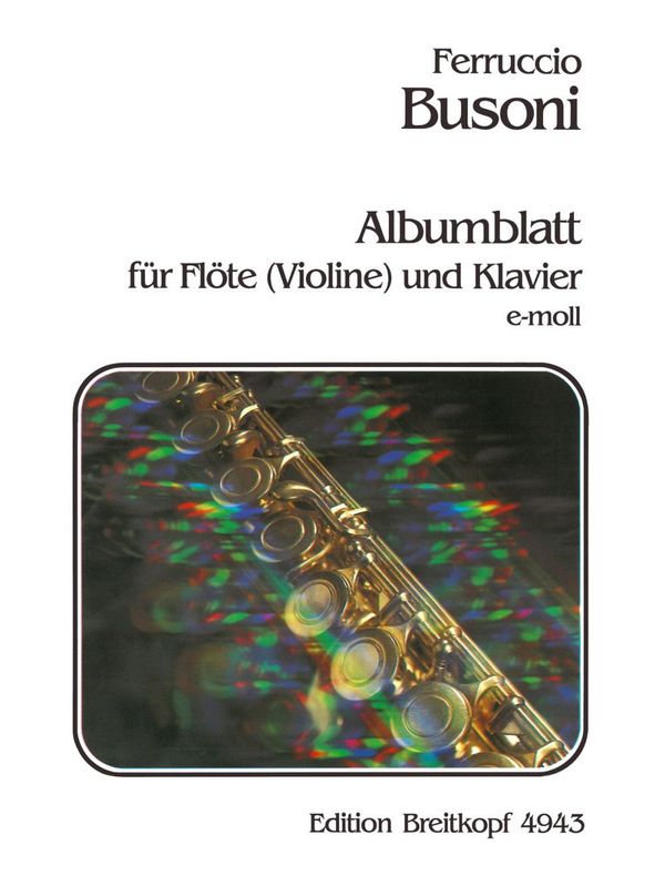 Albumblatt  für Flöte und Klavier  