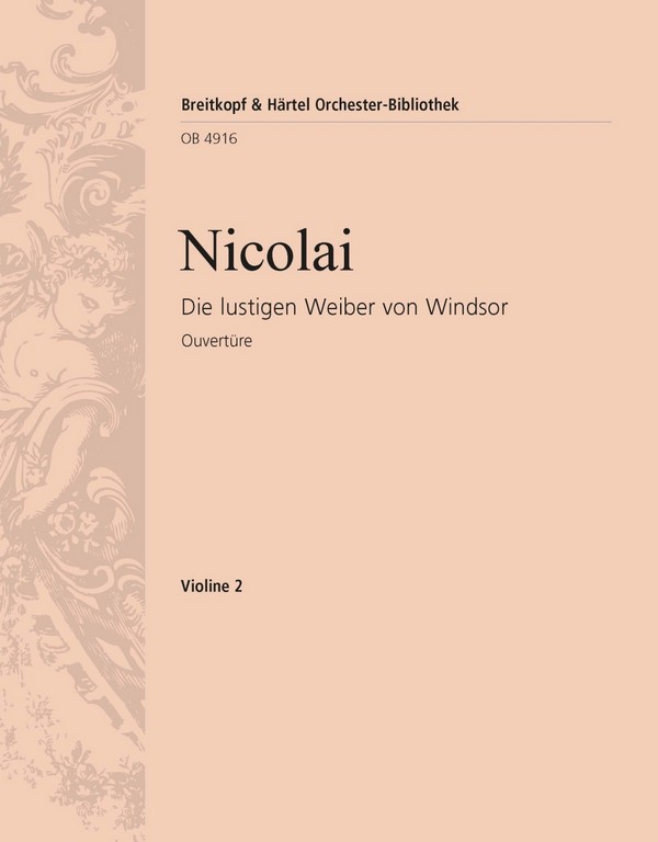 Die lustigen Weiber von Windsor - Ouvertüre  für Orchester  Violine 2