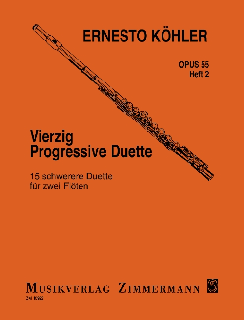 40 progressive Duette op.55 Band 2  für 2 Flöten  Spielpartitur