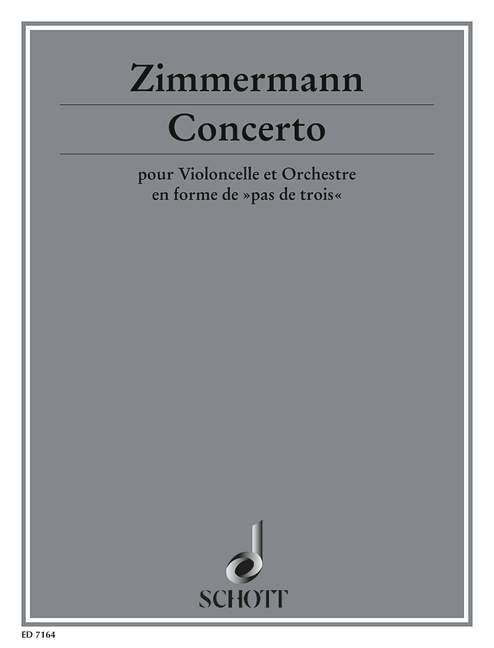 Concerto  für Violoncello und Orchester  Klavierauszug mit Solostimme