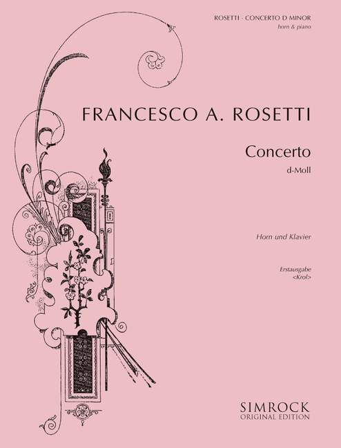 Concerto d-Moll  für Horn und Orchester  für Horn und Klavier