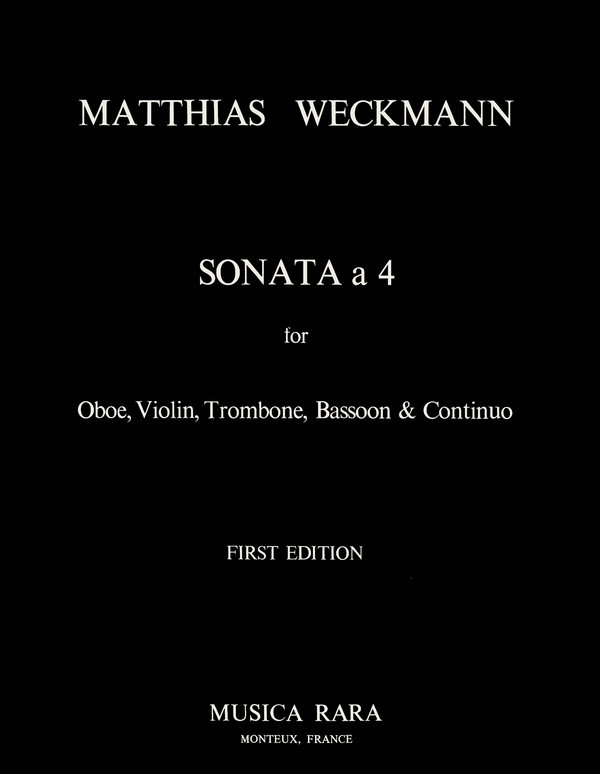 Sonata à 4  for oboe, violin, trombone, bassoon and bc  score and parts