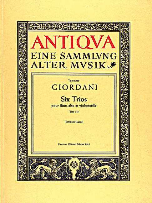 6 Trios op.12 Band 1 (Nr.1-3)  für Flöte, Viola und Violoncello  Partitur