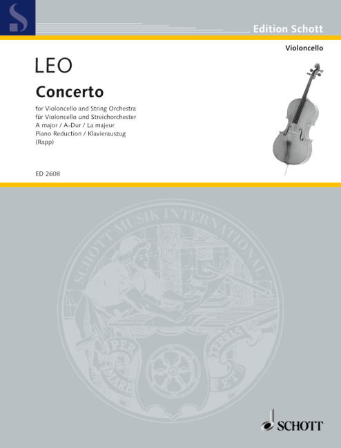 Konzert A-Dur  für Violoncello und Streichorchester  Violoncello und Klavier