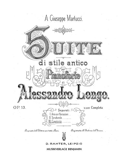 Capriccio op.13,3  für Klavier  