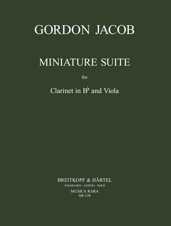 Miniature Suite  for clarinet and viola  score