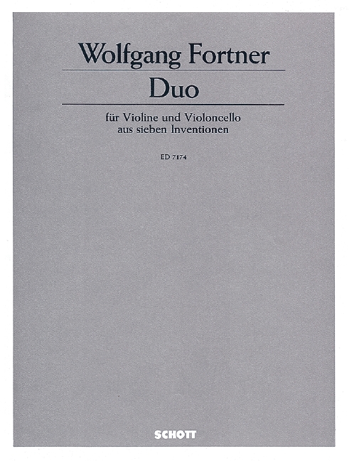 Duo aus 7 Inventionen  für Violine und Violoncello  Partitur
