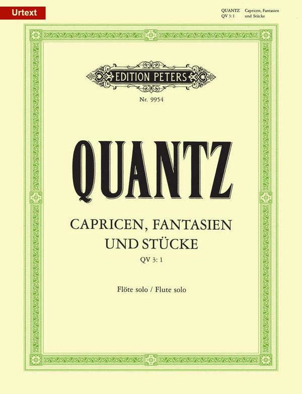 Capricen, Fantasien und Stücke QV3,1-22  für Flöte solo  