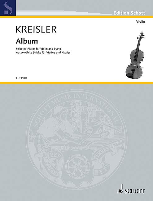 Album mit ausgewählten Stücken  für Violine und Klavier  