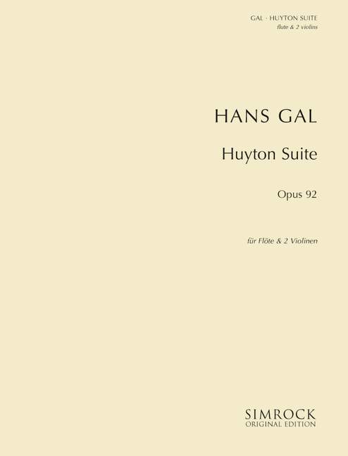 Huyton Suite op.92  für Flöte und 2 Violinen  Partitur