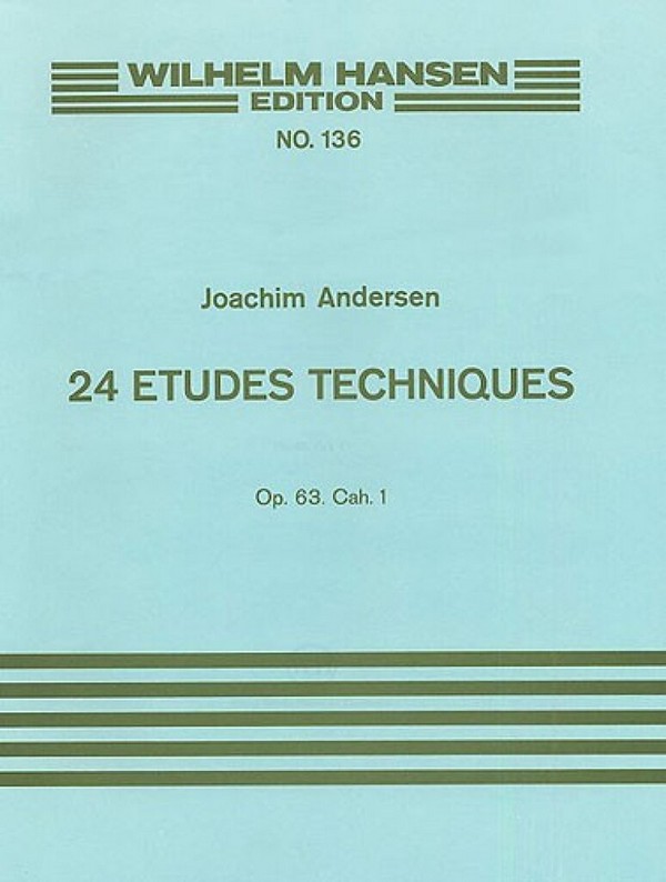 24 etudes techniques op.63 cahier 1  pour flute seule  