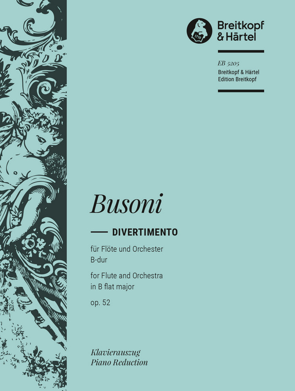 Divertimento B-Dur op.52  für Flöte und Orchester  für Flöte und Klavier