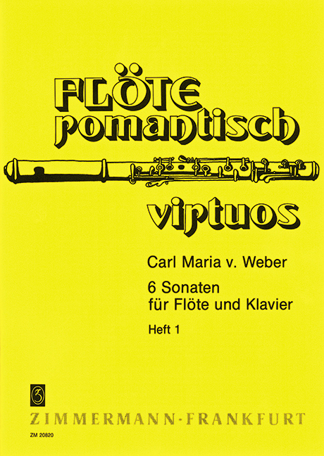 6 Sonaten Jähns-Verzeichnis 99-104  Band 1 (Nr.1-3 J99-101) für Flöte  (Violine) und Klavier