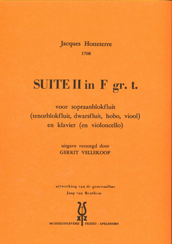 Suite F-Dur Nr.2 für sopranblockflöte,  (Tenorblockflöte/fl/ob/vl)  und klavier (vc ad lib)