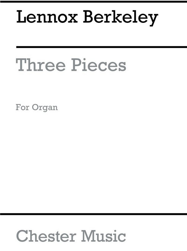 3 PIECES OP.72  for organ  