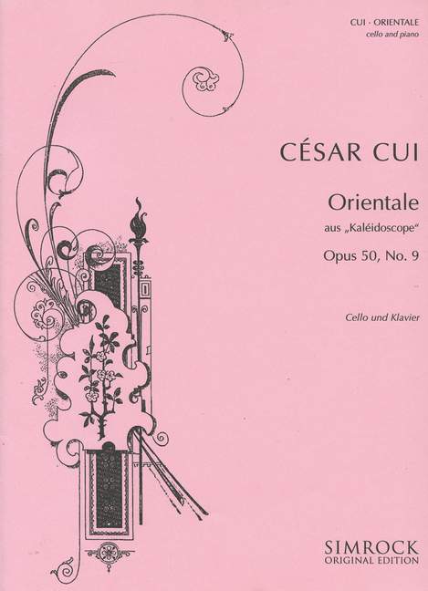 Orientale op.50,9  für Violoncello und Klavier  