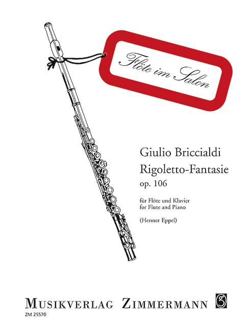 Rigoletto-Fantasie für  Flöte und Klavier  