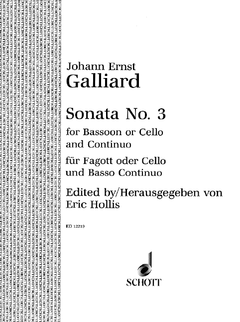 Sonata no. 3  for bassoon or cello and bc  