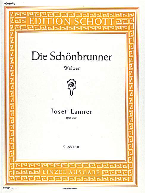 Die Schönbrunner op. 200  für Klavier  